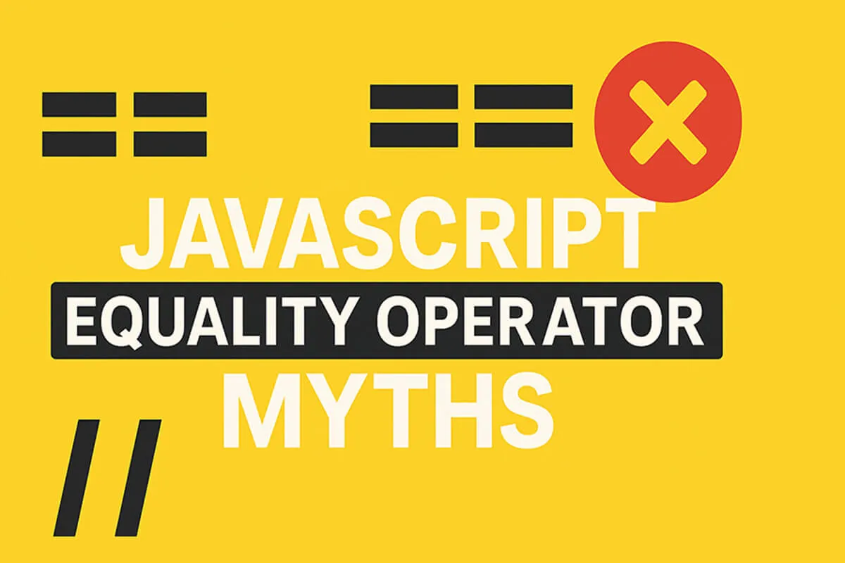Illustration for a JavaScript equality explainer