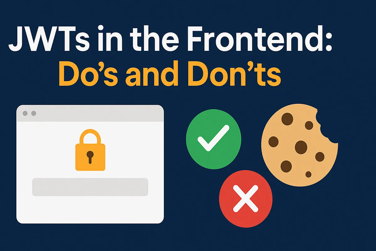 Cover illustration for JWT storage best practices in frontend apps